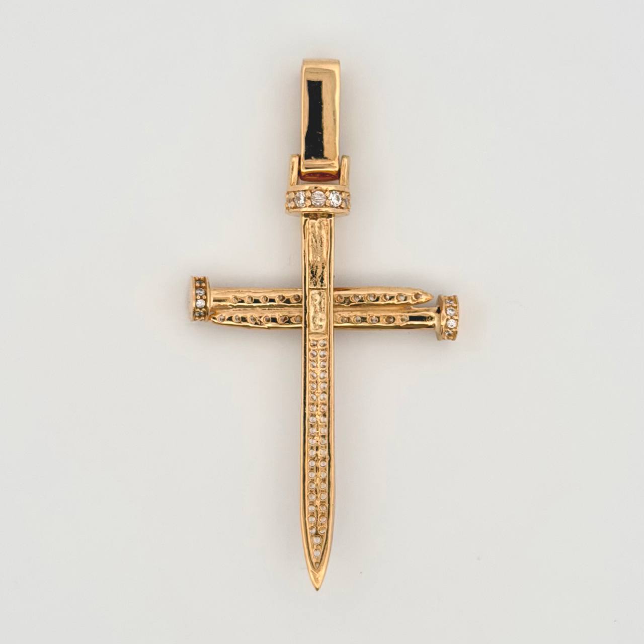 Dije Cruz Clavo 6.8gr / 5.8cm / Oro Amarillo 18K