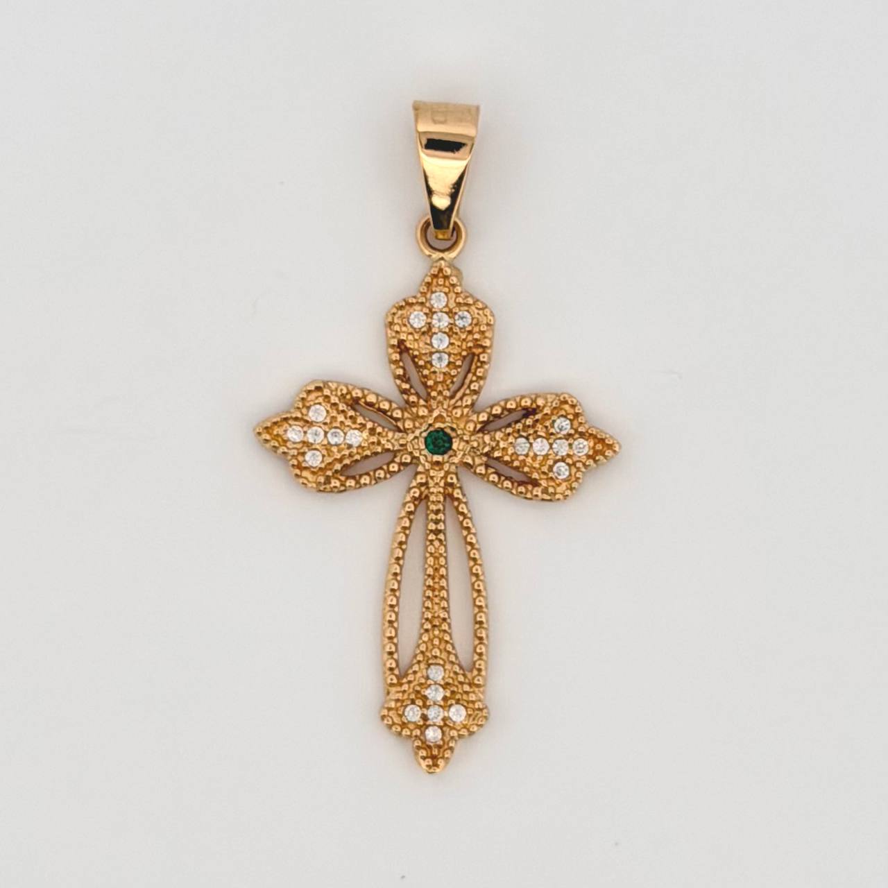 Dije Cruz Aristica 3.4gr / 4.2cm / Oro Amarillo 18K ©