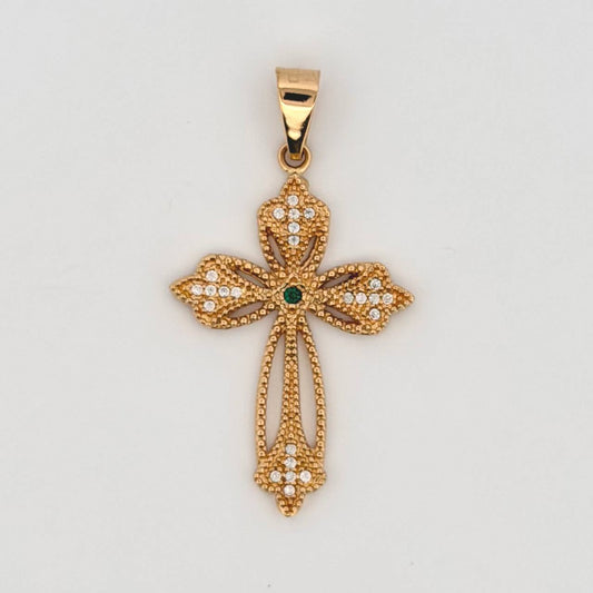 Dije Cruz Aristica 3.4gr / 4.2cm / Oro Amarillo 18K ©