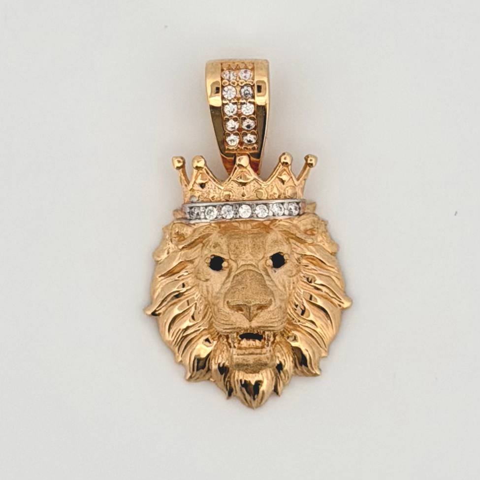 Dije León Corona 3.95gr / 2.8cm / Oro Amarillo 18K ©