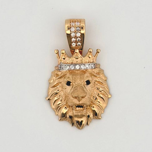 Dije León Corona 3.95gr / 2.8cm / Oro Amarillo 18K ©
