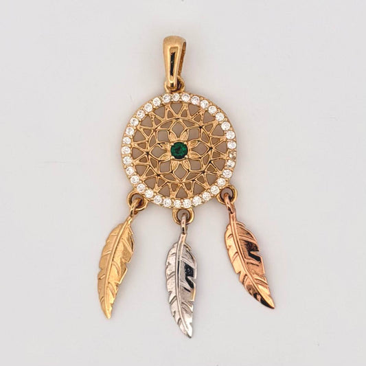 Dije Atrapasueños 2.7gr / 4cm / Tres Oros 18K