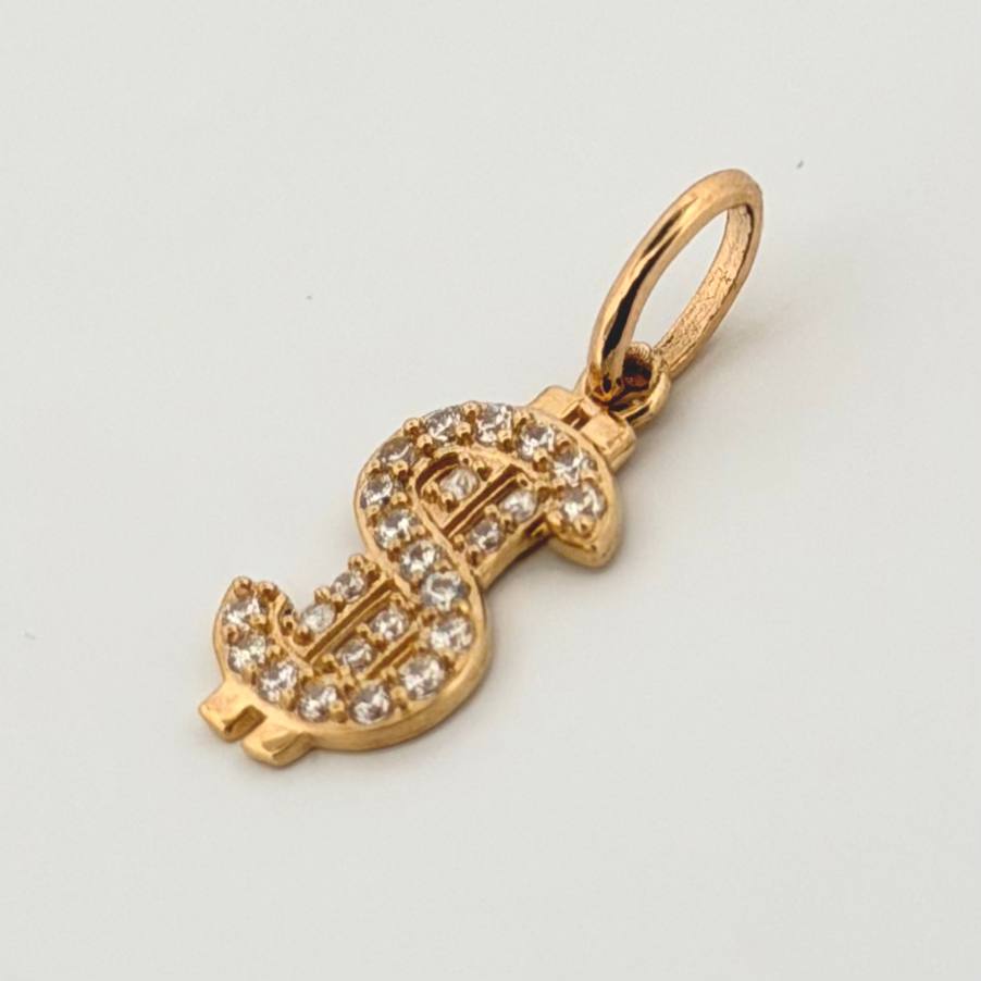 Dije Signo Dólar 1.1gr / 2.3cm / Oro Amarillo 18K