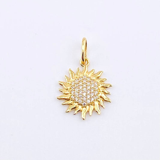 Dije Sol Tupido 1.75gr / 2.3cm / Oro Amarillo 18K ©