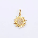 Dije Sol Tupido 1.75gr / 2.3cm / Oro Amarillo 18K ©