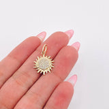Dije Sol Tupido 1.75gr / 2.3cm / Oro Amarillo 18K ©