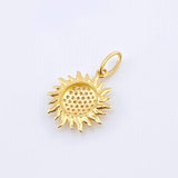 Dije Sol Tupido 1.75gr / 2.3cm / Oro Amarillo 18K ©