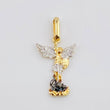 Dije San Miguel 1gr / 2.3cm / Dos Oros Amarillo Blanco 18K