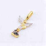 Dije San Miguel 1gr / 2.3cm / Dos Oros Amarillo Blanco 18K