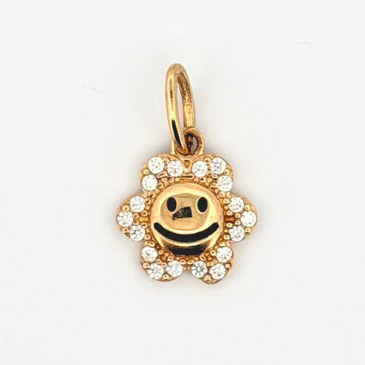 Dije Flor Animado 1.2gr / 1.8cm / Oro Amarillo 18K
