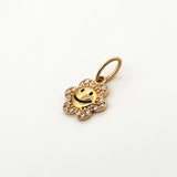 Dije Flor Animado 1.2gr / 1.8cm / Oro Amarillo 18K