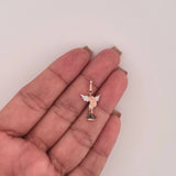 Dije San Miguel 0.95gr / 2.3cm / Dos Oros Blanco Rosa 18K