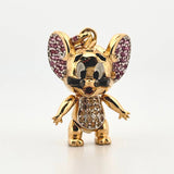 Dije Ratón Sonriente 4.7gr / 2.8cm / Oro Amarillo 18K