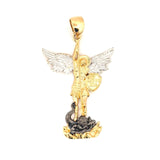 Dije San Miguel 6.8gr / 5.2cm / Dos Oros Amarillo Blanco 18K