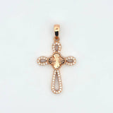 Dije Cruz Trebol 2.15gr / 3.5cm / Oro Amarillo Nac.Esp. 18K