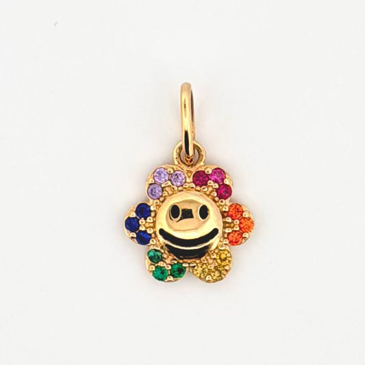 Dije Flor Animado 1.2gr / 1.8cm / Oro Amarillo 18K