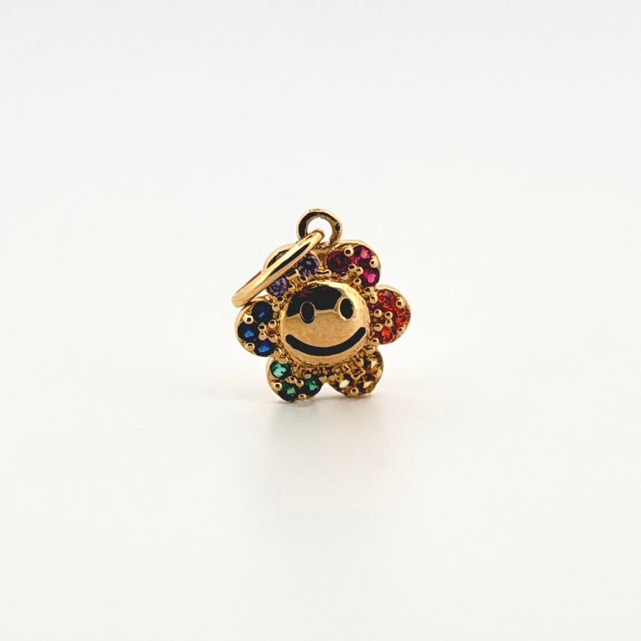 Dije Flor Animado 1.2gr / 1.8cm / Oro Amarillo 18K