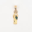 Dije San Judas Tadeo 4gr / 4.3cm / Dos Oros Amarillo Blanco 18K