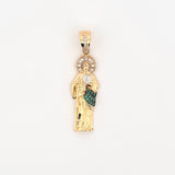Dije San Judas Tadeo 4gr / 4.3cm / Dos Oros Amarillo Blanco 18K