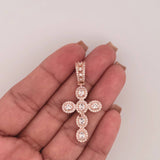 Dije Cruz Tupida 5.35gr / 4.5cm / Oro Rosa 18K