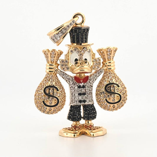 Dije Pato Bolsas Dinero 15.2gr / 5cm / Oro Amarillo 18K