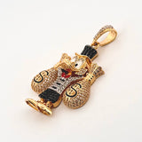 Dije Pato Bolsas Dinero 15.2gr / 5cm / Oro Amarillo 18K