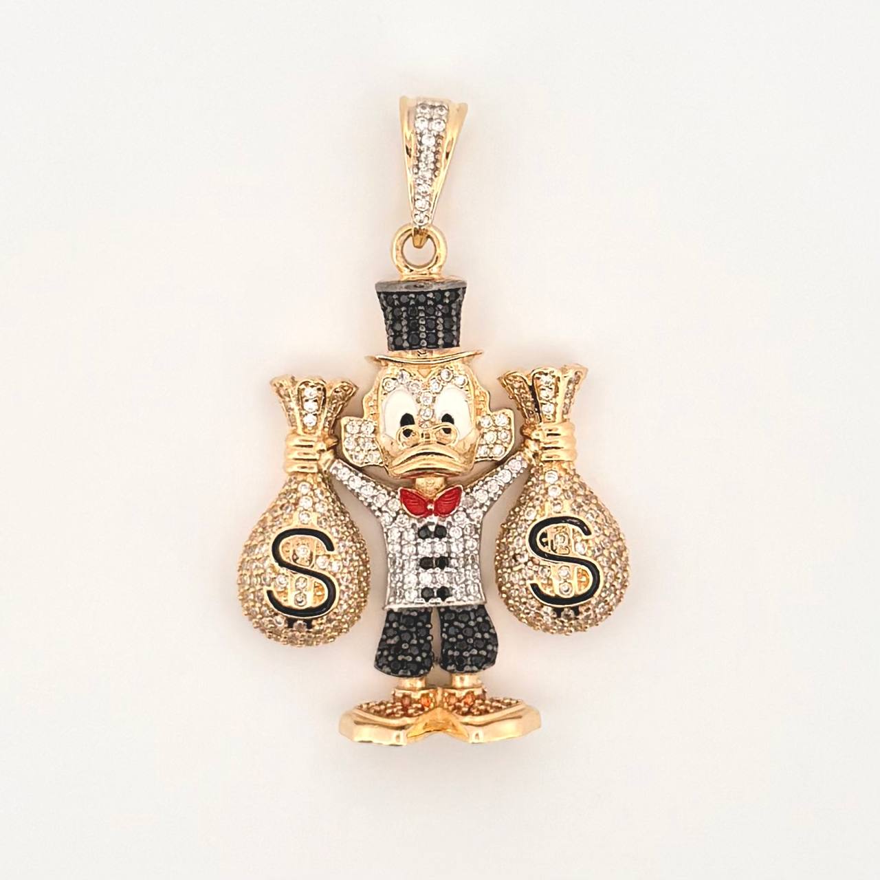 Dije Pato Bolsas Dinero 15.2gr / 5cm / Oro Amarillo 18K