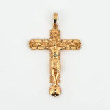 Dije Cruz Cristo Milagroso 5.35gr / 4.3cm / Oro Amarillo 18K