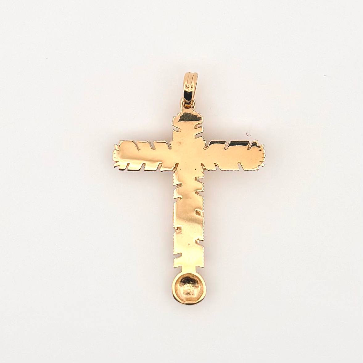 Dije Cruz Cristo Milagroso 5.35gr / 4.3cm / Oro Amarillo 18K