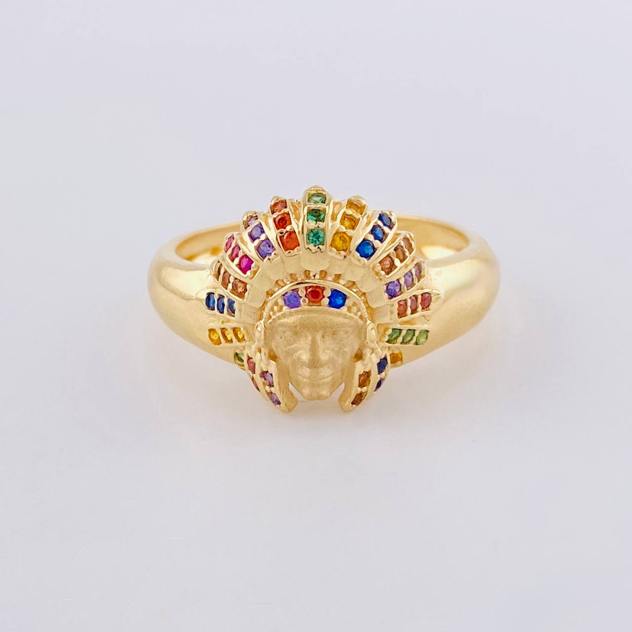 Anillo Indio 4.5 g / T9 Oro Amarillo 18K