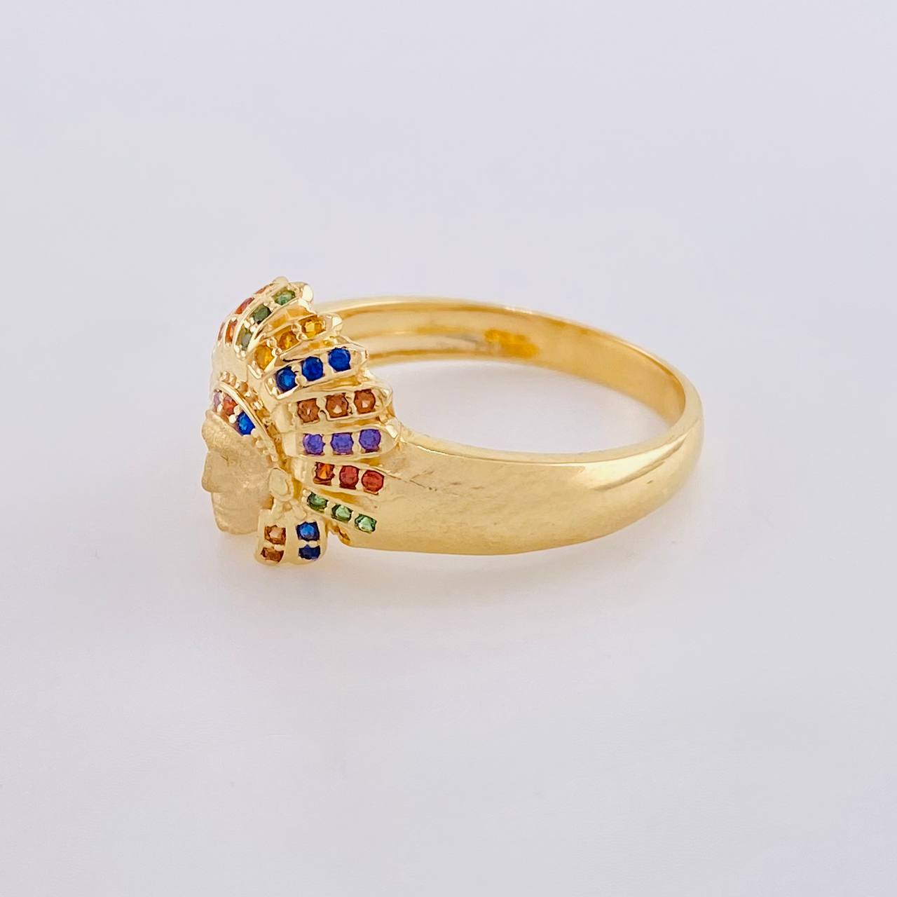 Anillo Indio 4.5 g / T9 Oro Amarillo 18K