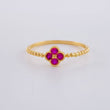Anillo Trebol 1.55 g / T7 3/4 Oro Amarillo 18K