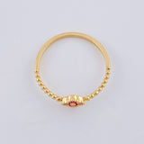 Anillo Trebol 1.55 g / T7 3/4 Oro Amarillo 18K