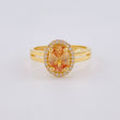 Anillo Ovalo Tupido Divisible 3.65 g / T7 1/2 Oro Amarillo 18K