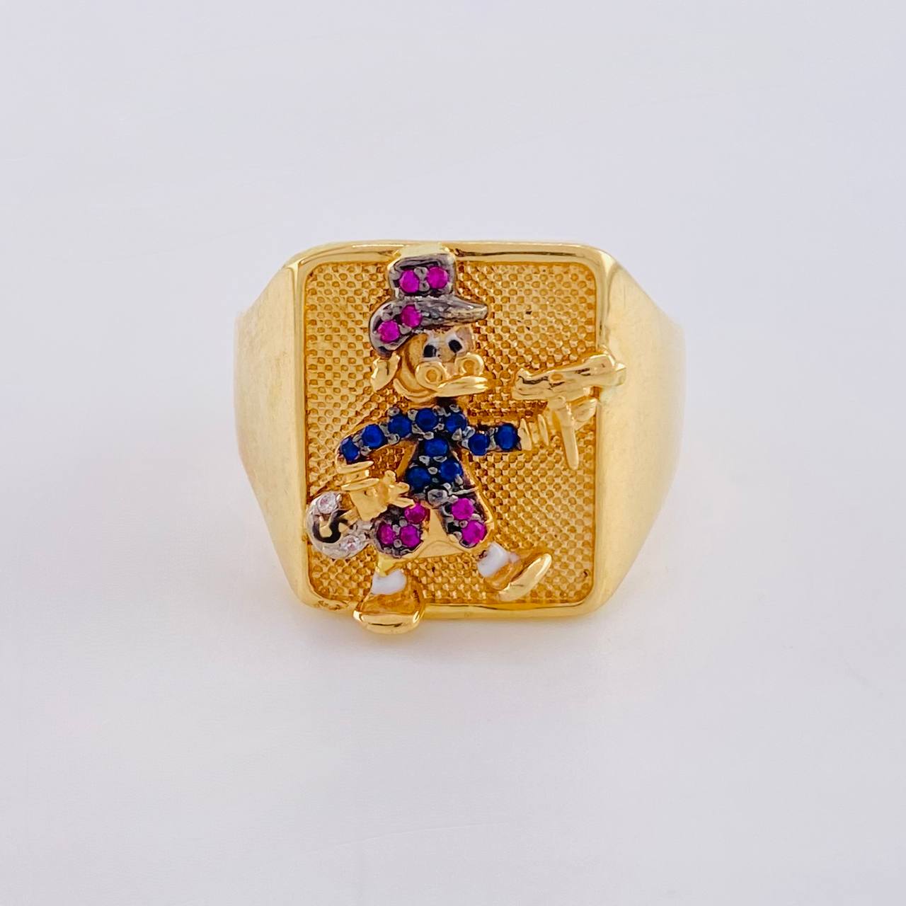 Anillo Sello Pato Caminante 7.05 g / T11 Oro Amarillo 18K