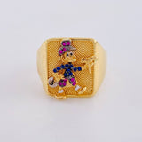 Anillo Sello Pato Caminante 7.05 g / T11 Oro Amarillo 18K