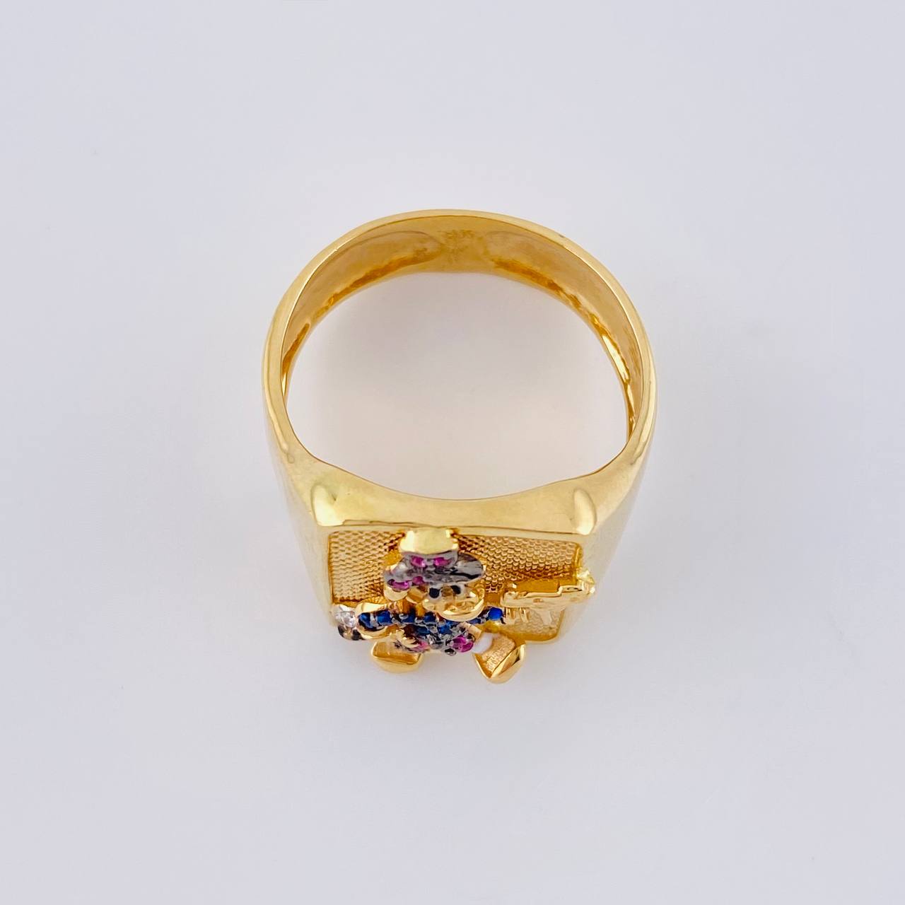 Anillo Sello Pato Caminante 7.05 g / T11 Oro Amarillo 18K