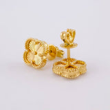 Topos Trebol Diamantado 2.95 g / 8.5 mm Oro Amarillo 18K