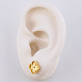 Topos Trebol Diamantado 3 g / 8.4 mm Oro Amarillo 18K