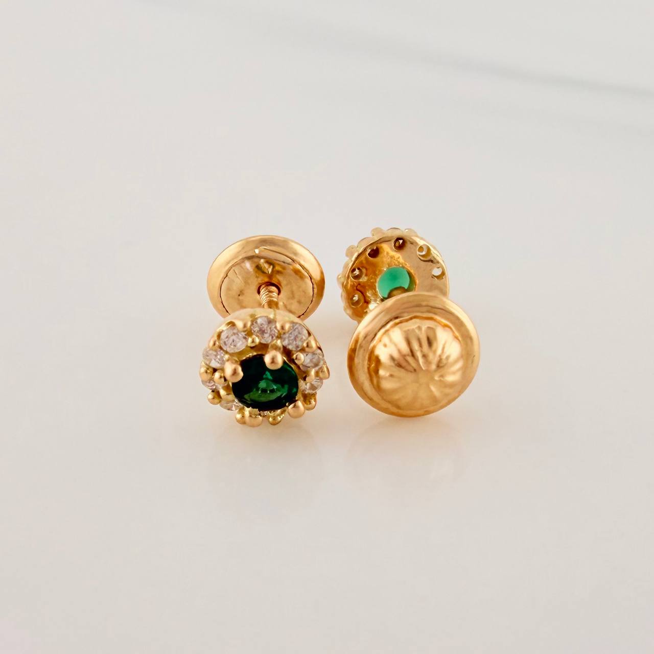 Topos Halo 1.1gr / 5.1mm Oro Amarillo 18K &