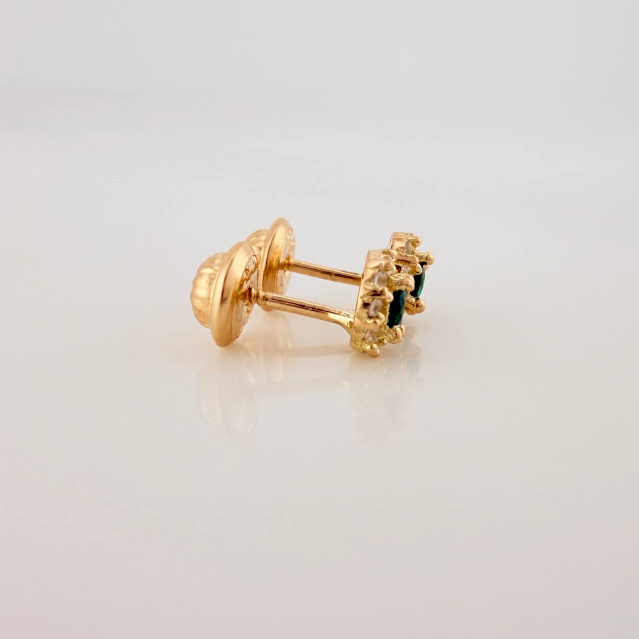 Topos Halo 1.1gr / 5.1mm Oro Amarillo 18K &