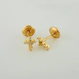 Topos Cruz 0.8gr / 4.5mm Oro Amarillo 18K