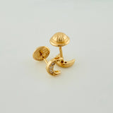 Topos Luna 0.8gr / 4.5mm Oro Amarillo 18K