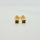 Topos Trebol 0.65gr / 3.7mm Oro Amarillo 18K &