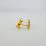 Topos Silueta Corazón 0.75gr / 5.7mm Oro Amarillo 18K