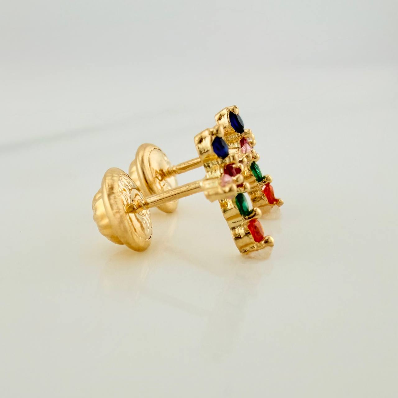 Topos Cruz 0.85gr / 6mm Oro Amarillo 18K &