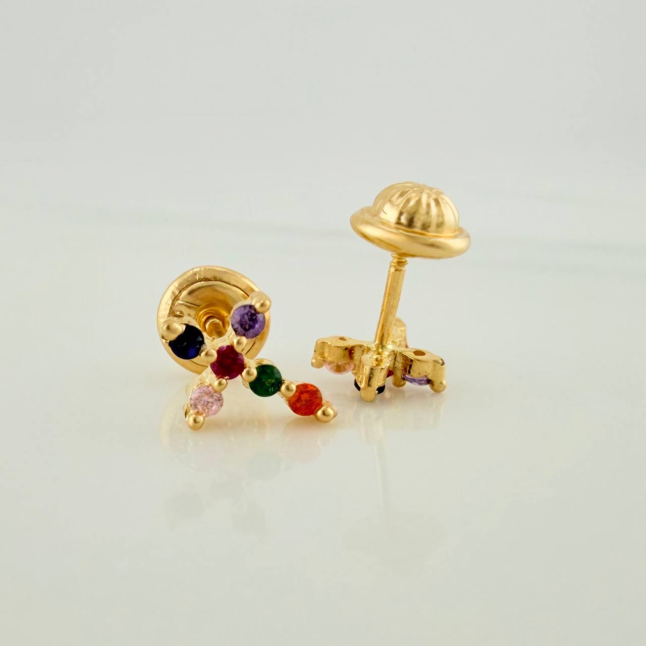 Topos Cruz 0.85gr / 6mm Oro Amarillo 18K &