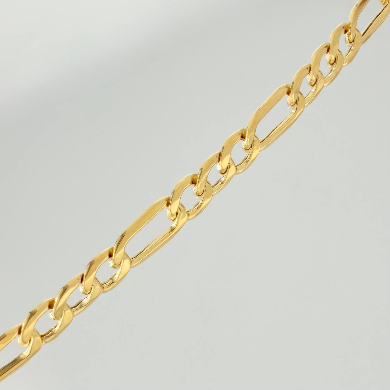 Cadena Figaro 8.05gr / 60cm / 4.2mm Oro Amarillo +1 18K $