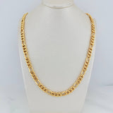 Cadena Figaro 14.35gr / 65.4cm / 6.3mm Oro Amarillo +1 18K $