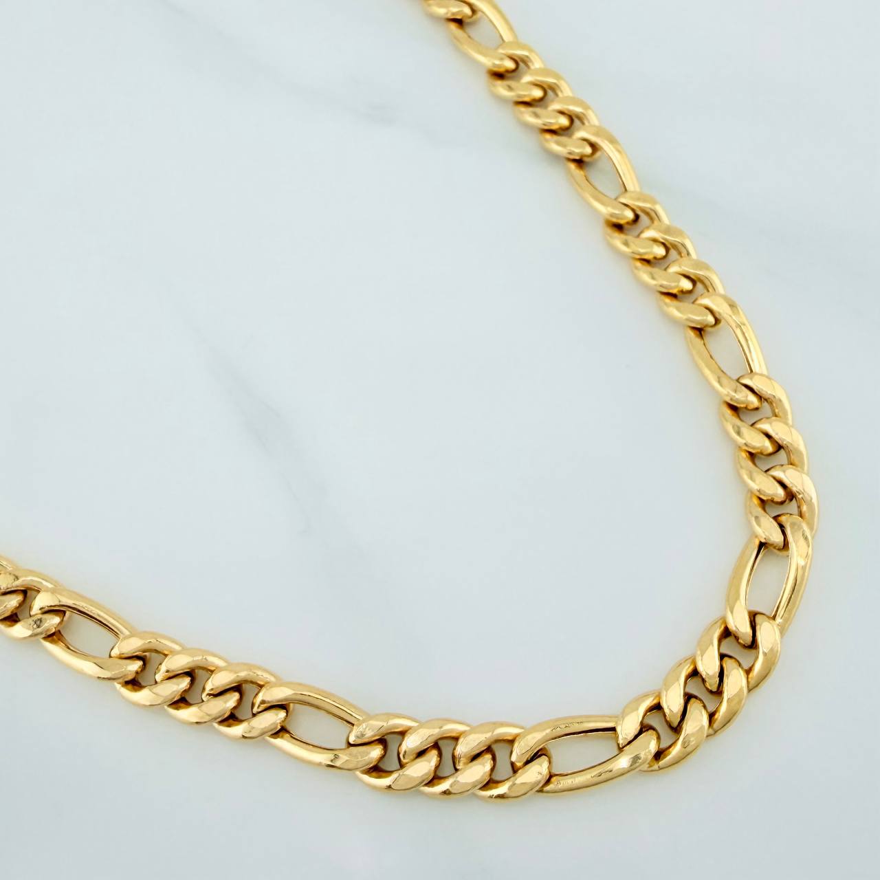 Cadena Figaro 14.35gr / 65.4cm / 6.3mm Oro Amarillo +1 18K $